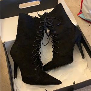 Black Fashion Nova Heels Boots